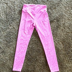 Cute pink leopard legging with lots of stretch!